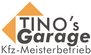 Tino's Garage in Schlage Logo